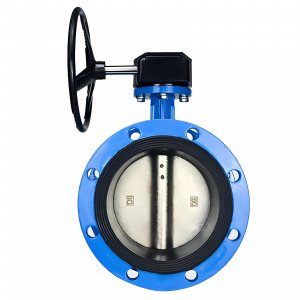 法兰式蜗轮蜗杆蝶阀DN40，1.6Mpa（橡胶密封